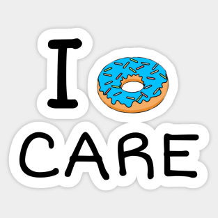 I Donut care Sticker